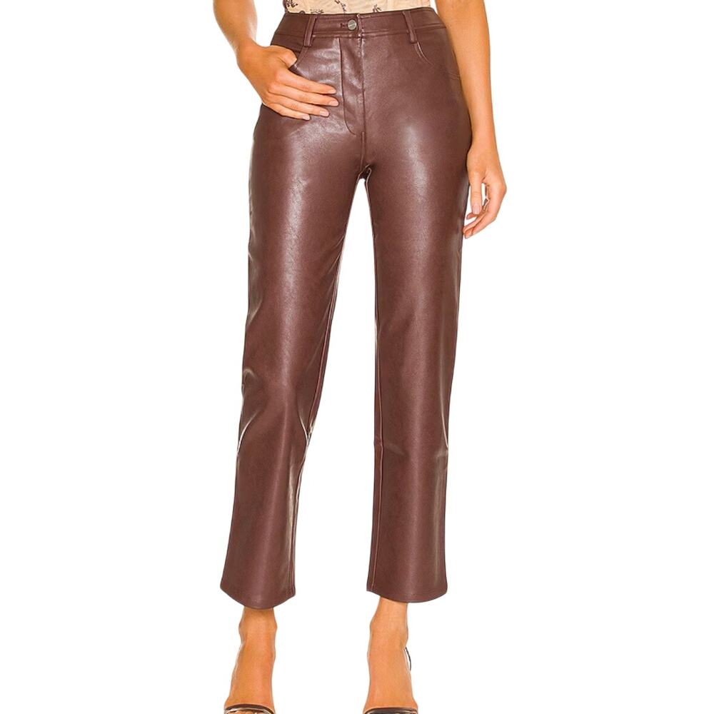 Miaou Brown Straight Leg Pants